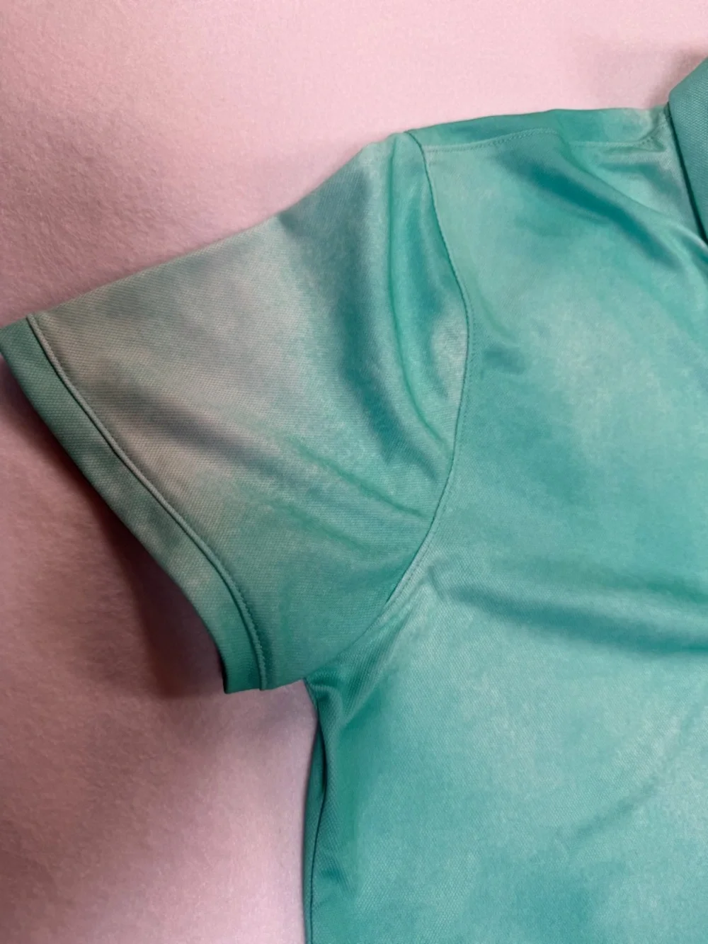 Nike Golf Women's Teal Short-Sleeve Button-Down Polo with Black Swoosh Size M - Picture 8 of 14